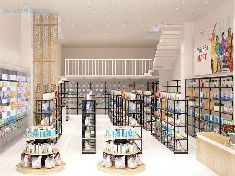 Top 8 Mẫu Thiết Kế Nội Thất Siêu Thị Đẹp & Báo Giá Thi Công Trọn Gói 2025