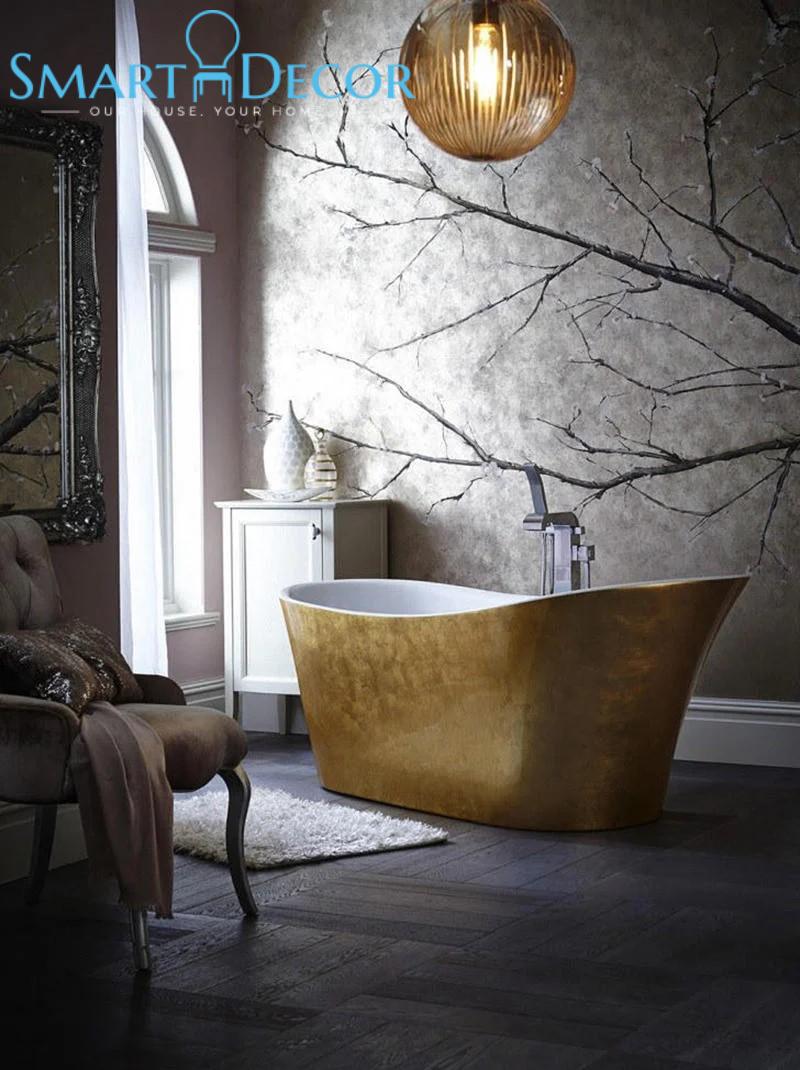 Phòng tắm ứng dụng phong cách Metallic đầy nghệ thuật