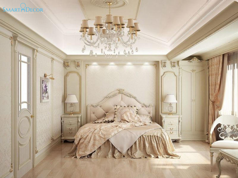 Sự lãng mạn hiện hữu trong thiết kế nội thất phòng ngủ Romanticism