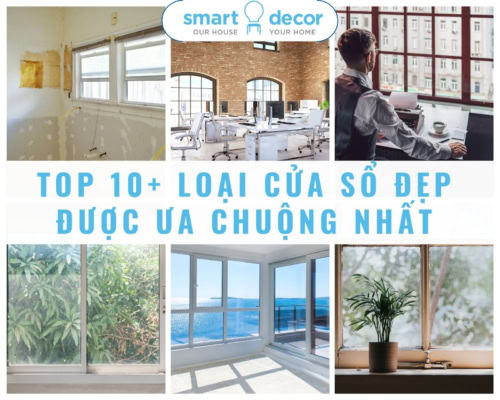 Các loại cửa sổ đẹp được yêu thích hiện nay