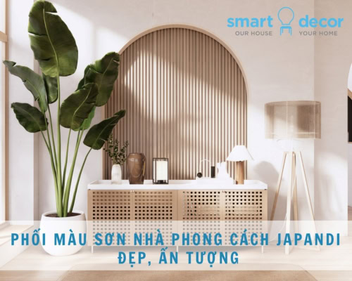 Phối màu nhà phong cách Japandi