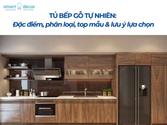 Tủ bếp gỗ tự nhiên